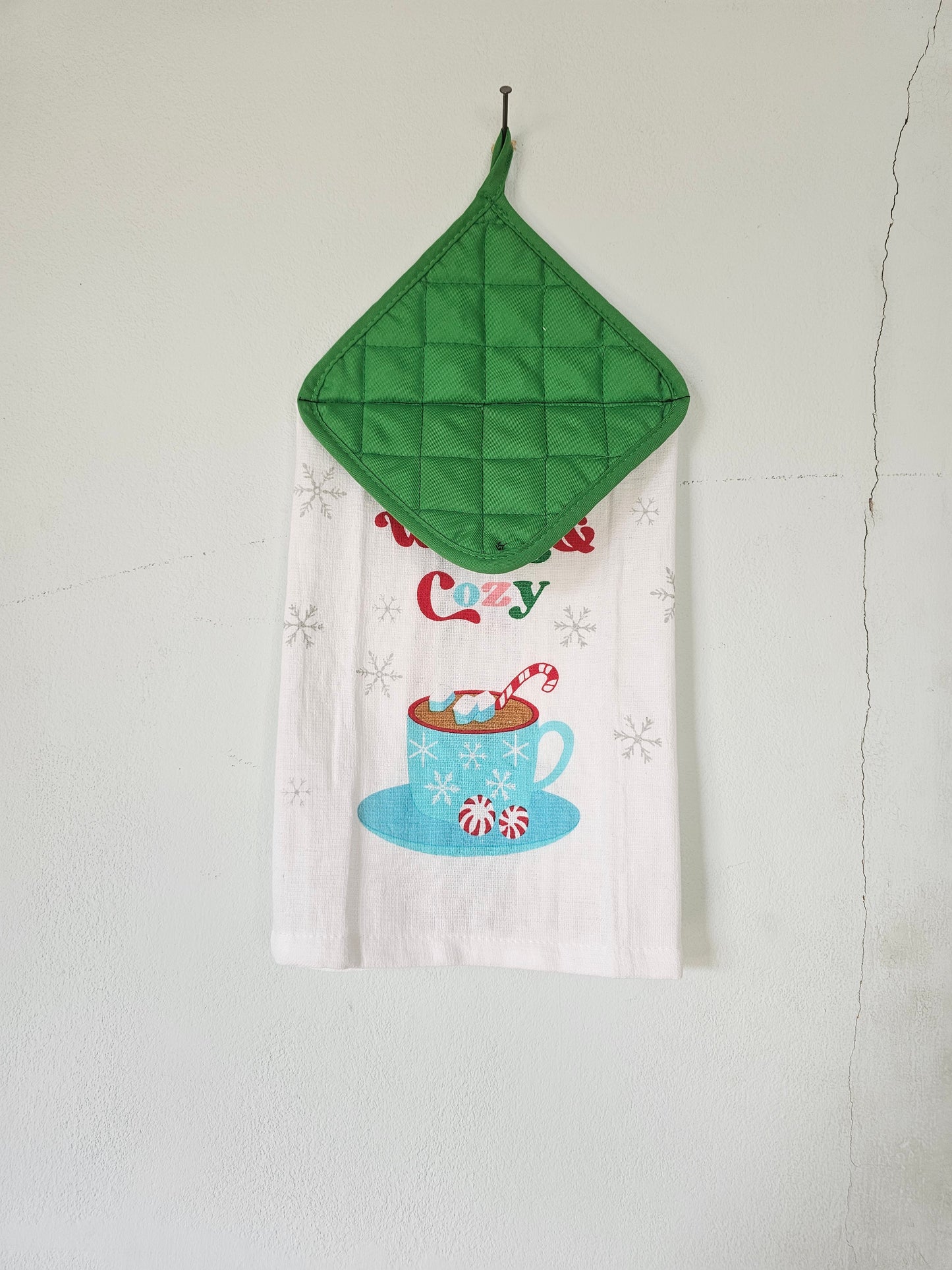 Warm and Cozy Winter Kitchen Towel