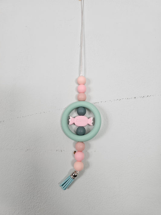 Pink Sweetie Rearview Mirror Hanger
