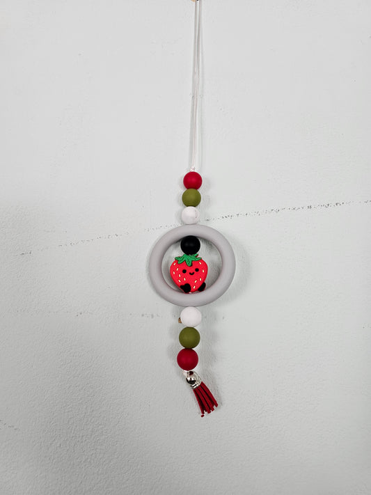Strawberry Rearview Mirror Hanger
